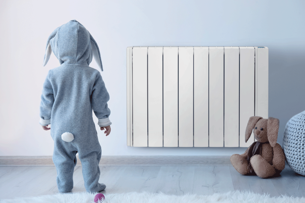 Radiator in Bedroom